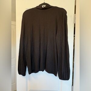 Tahari Black Knit Top